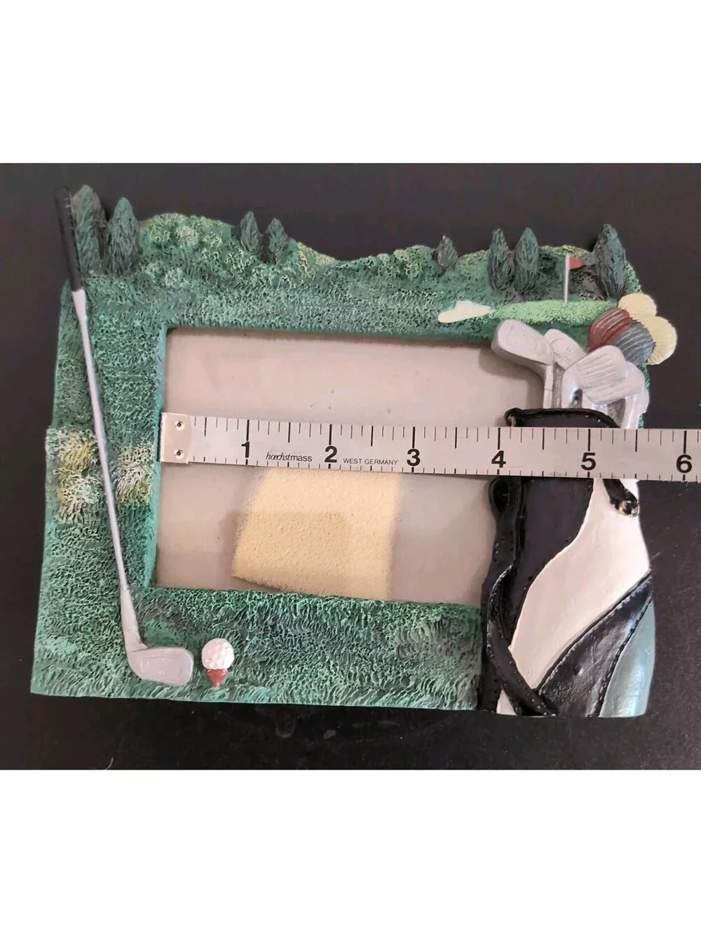 Vintage Golf Picture Frame| Golfing Photo | Clubs Ball Fits 3